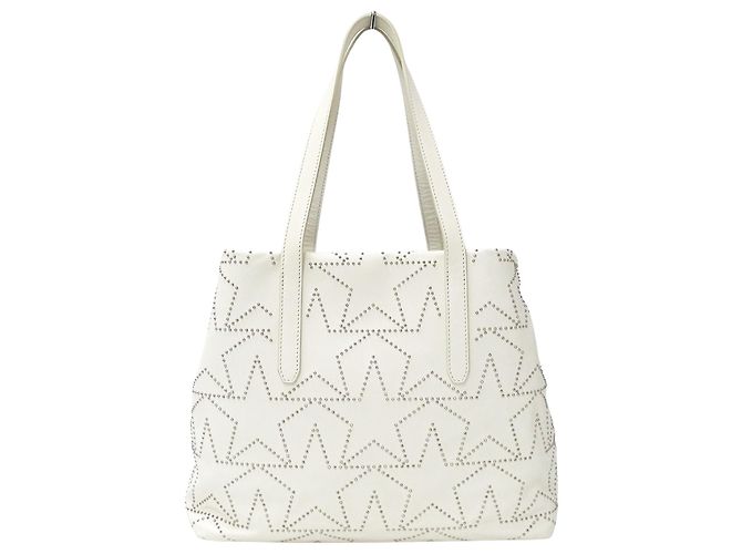 Borsa in pelle bianca Jimmy Choo Bianco - vista 2