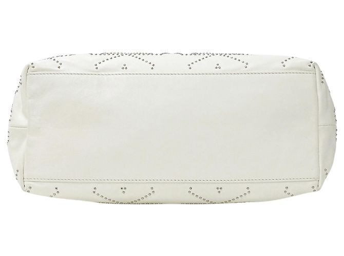 Borsa in pelle bianca Jimmy Choo Bianco - vista 3
