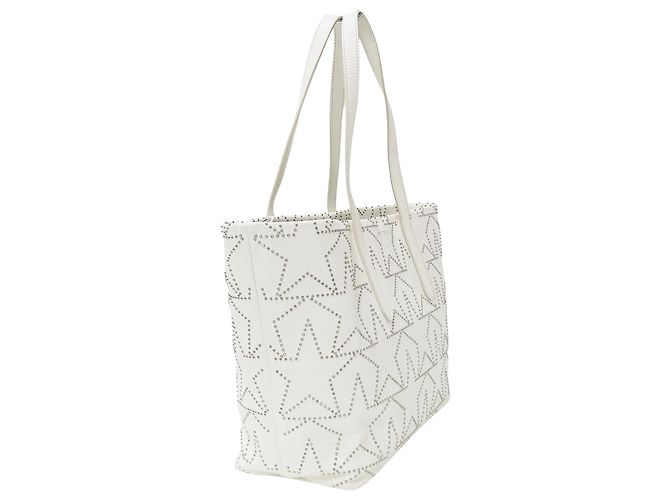 Borsa in pelle bianca Jimmy Choo Bianco - vista 4