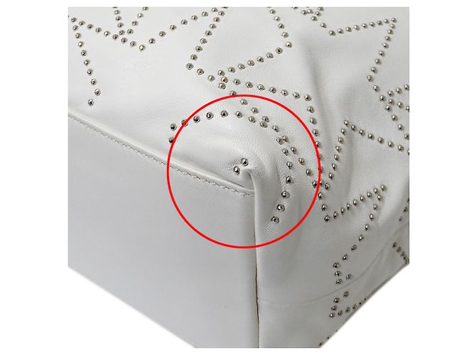 Borsa in pelle bianca Jimmy Choo Bianco - vista 8