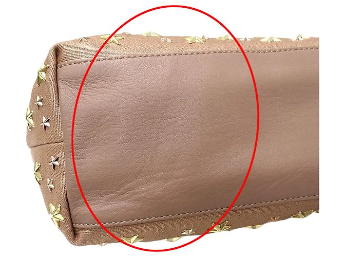 Borsa Tote Jimmy Choo in tela rosa - vista 11