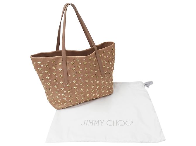 Borsa Tote Jimmy Choo in tela rosa - vista 7