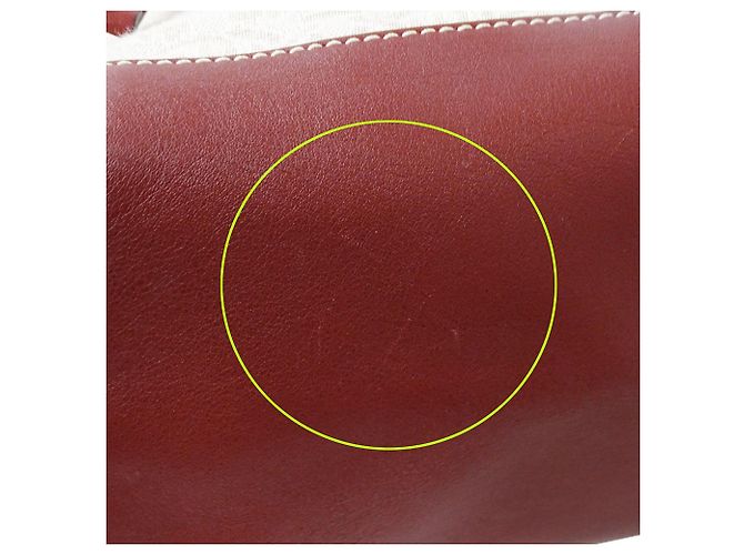 Bally Canvas-Handtasche für Damen Roh Bordeaux - Ansicht 10