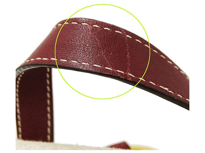 Bally Canvas-Handtasche für Damen Roh Bordeaux - Ansicht 13