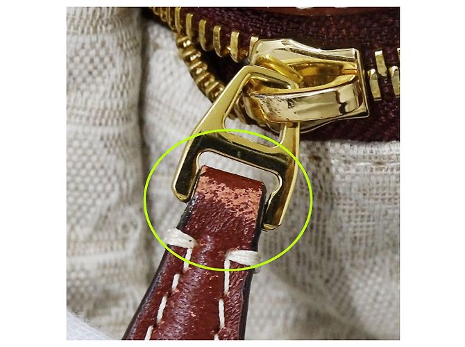 Bally Canvas-Handtasche für Damen Roh Bordeaux - Ansicht 14