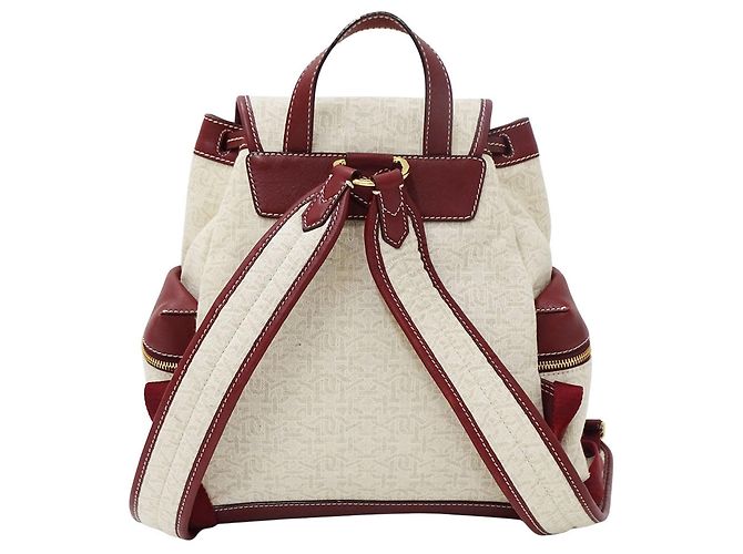 Bally Canvas-Handtasche für Damen Roh Bordeaux - Ansicht 2