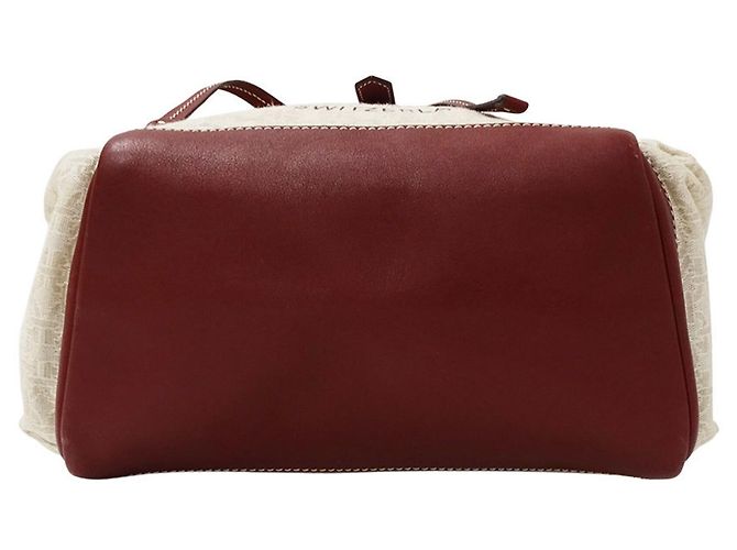 Bally Canvas-Handtasche für Damen Roh Bordeaux - Ansicht 3