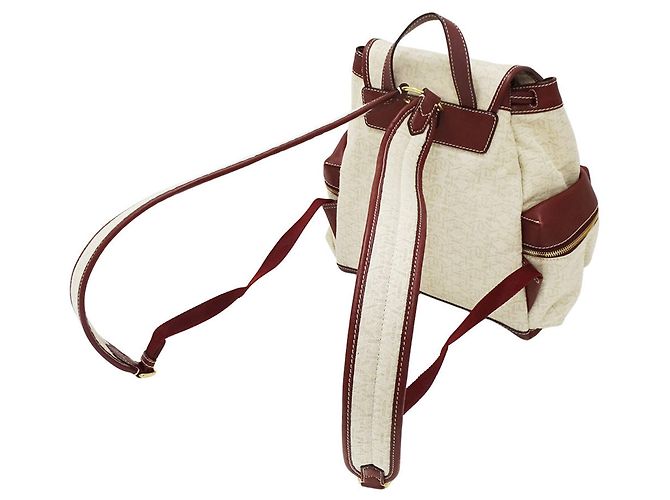 Bally Canvas-Handtasche für Damen Roh Bordeaux - Ansicht 5