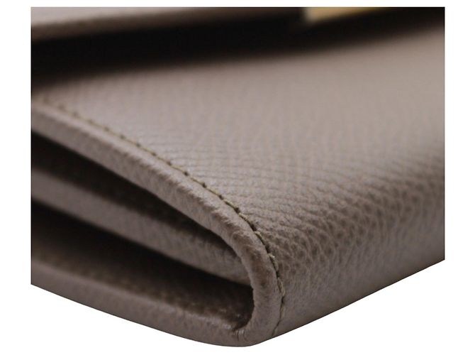 Gancini Cartera de piel gris para mujer Salvatore Ferragamo Castaño - vista 3