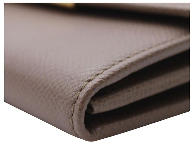 Gancini Cartera de piel gris para mujer Salvatore Ferragamo Castaño - vista 4