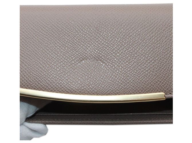 Gancini Cartera de piel gris para mujer Salvatore Ferragamo Castaño - vista 5