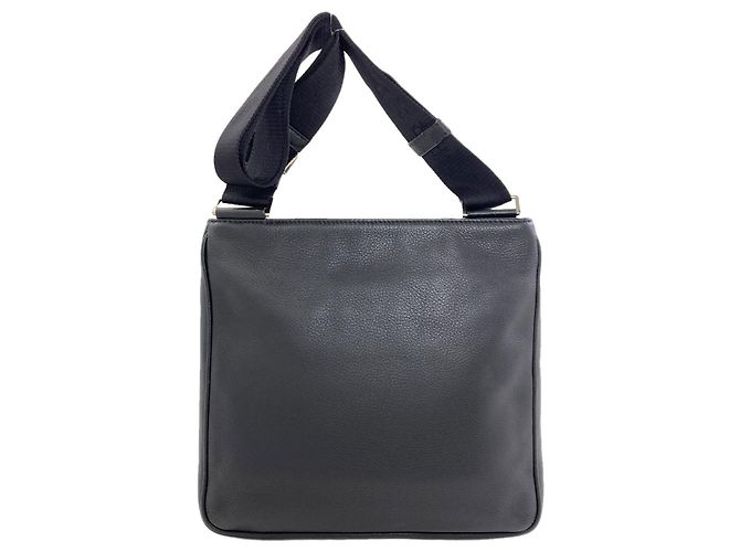 Sac à épaule Prada avec logo métallique Noir - vue 2