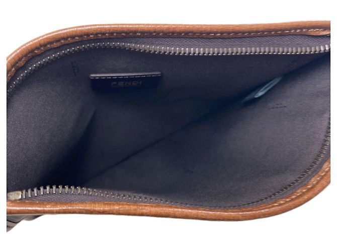 Fendi Zucca Pattern Shoulder Bag Brown - view 5