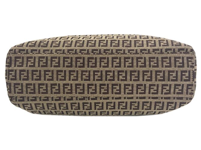 Fendi Tote Bag aus Canvas mit Zucchino-Muster Braun - Ansicht 4