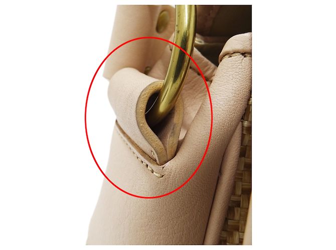 Bolso de paja Chloé Beige Pink - vista 10