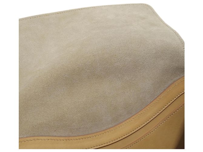 Bolsa de ombro Chloé em couro bege - vista 9