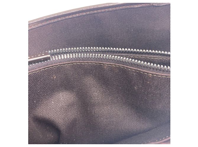 Céline Sac cabas Celine C Macadam Canvas Marron - vue 11