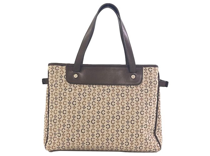Céline Sac cabas Celine C Macadam Canvas Marron - vue 2