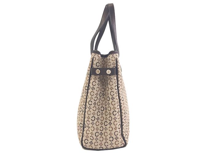 Céline Sac cabas Celine C Macadam Canvas Marron - vue 3