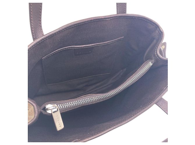 Céline Sac cabas Celine C Macadam Canvas Marron - vue 5