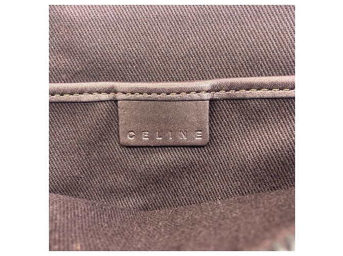 Céline Sac cabas Celine C Macadam Canvas Marron - vue 6