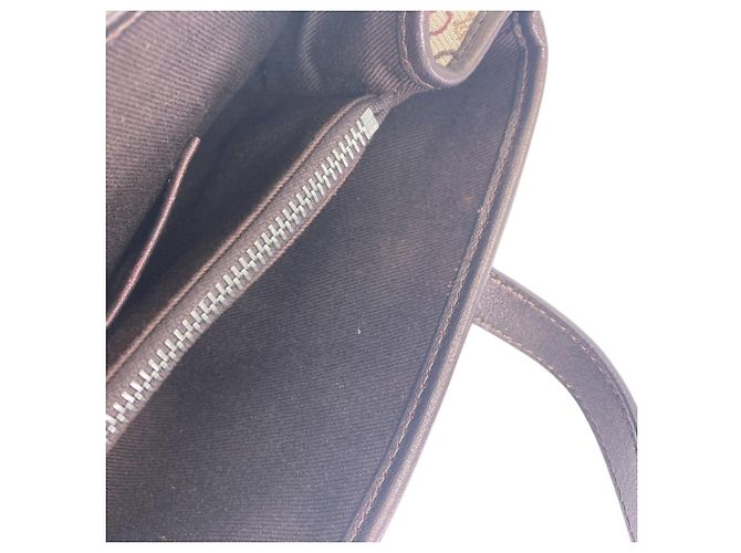 Céline Sac cabas Celine C Macadam Canvas Marron - vue 8