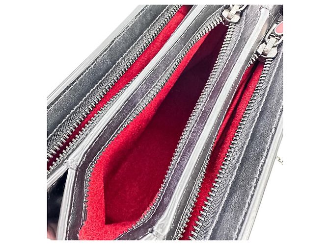 Borsa a tracolla Christian Louboutin Trilby Small con borchie Spike e catena Nero - vista 11