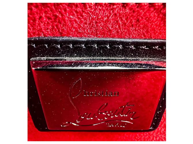 Borsa a tracolla Christian Louboutin Trilby Small con borchie Spike e catena Nero - vista 12