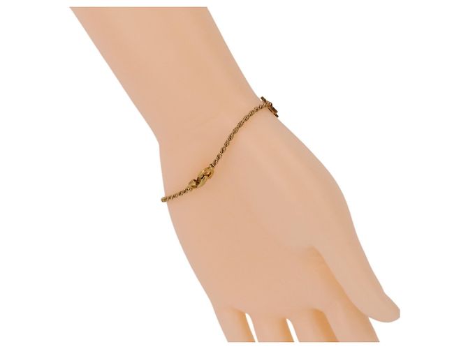 Bracciale Christian Dior 750 Twist Chain Logo D'oro - vista 3