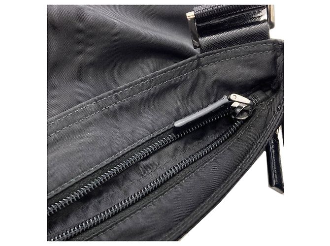 Bolso de hombro Prada de nailon negro - vista 10