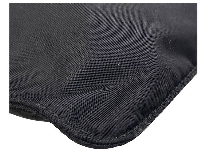 Bolso de hombro Prada de nailon negro - vista 12