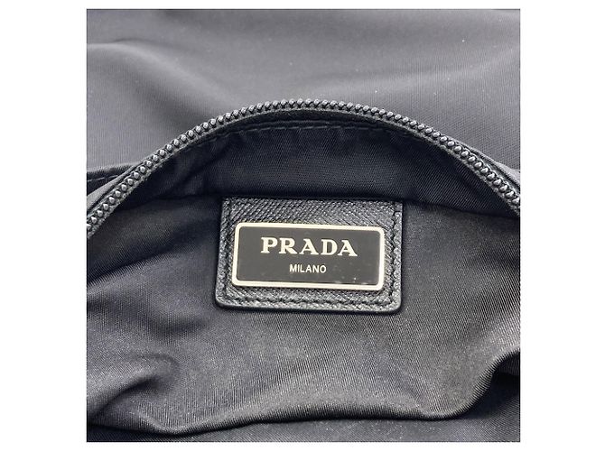 Bolso de hombro Prada de nailon negro - vista 6