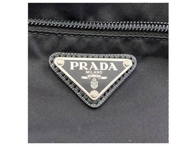 Bolso de hombro Prada de nailon negro - vista 8