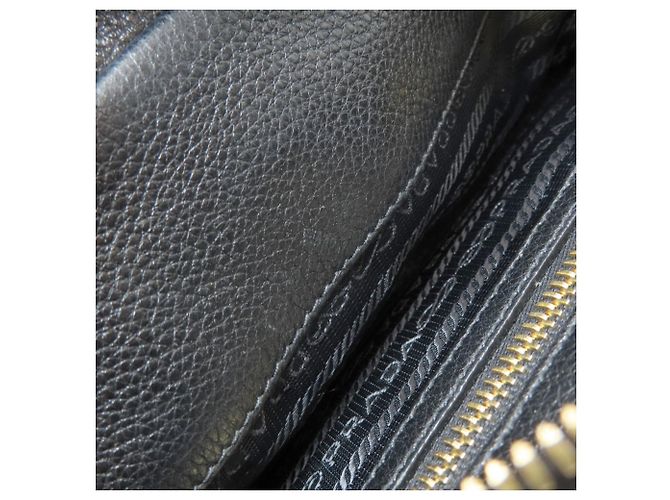 Sac à épaule Prada 1BH093 Logo Noir - vue 11