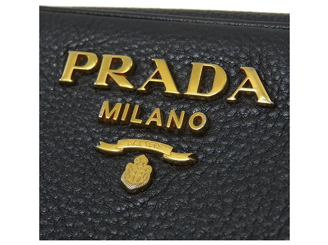 Sac à épaule Prada 1BH093 Logo Noir - vue 12
