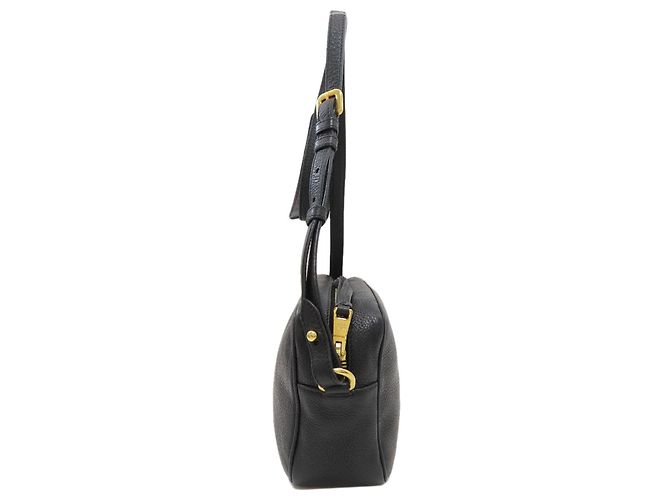 Sac à épaule Prada 1BH093 Logo Noir - vue 3