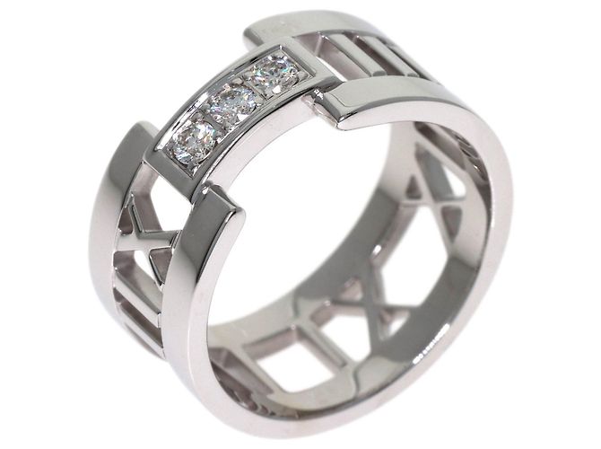 Autre Marque Anello Atlas Open con diamanti Tiffany & Co. - vista 2