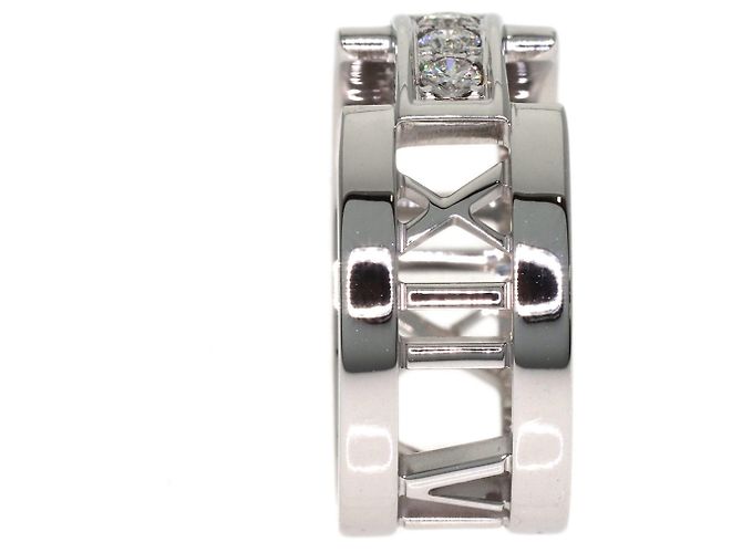 Autre Marque Anello Atlas Open con diamanti Tiffany & Co. - vista 3