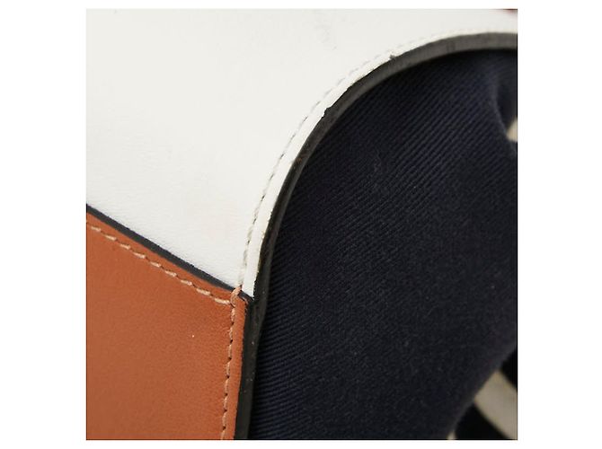 Borsa a mano Loewe Anagram Hammock Sailor Bianco Blu navy - vista 6