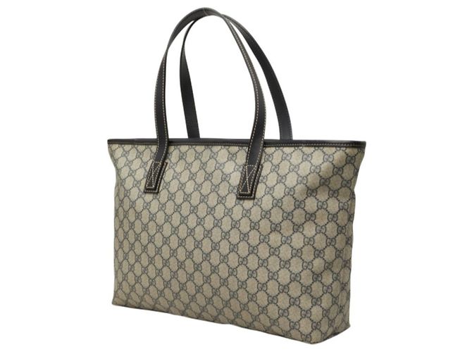 Sac à main cabas Gucci GG Supreme Marron - vue 2