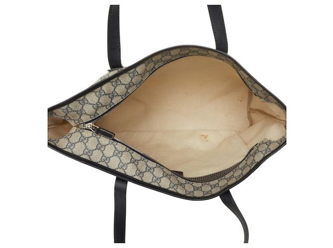 Sac à main cabas Gucci GG Supreme Marron - vue 8