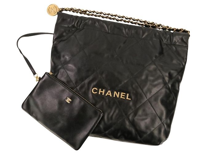 Bolsa de Ombro Chanel Small Matelassé com Corrente Preto - vista 14
