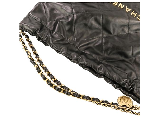 Bolsa de Ombro Chanel Small Matelassé com Corrente Preto - vista 6