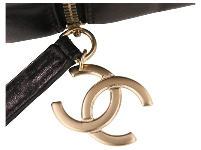 Pochette borsa in pelle nera Chanel Nero - vista 11
