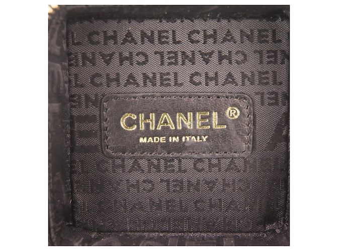 Pochette borsa in pelle nera Chanel Nero - vista 12