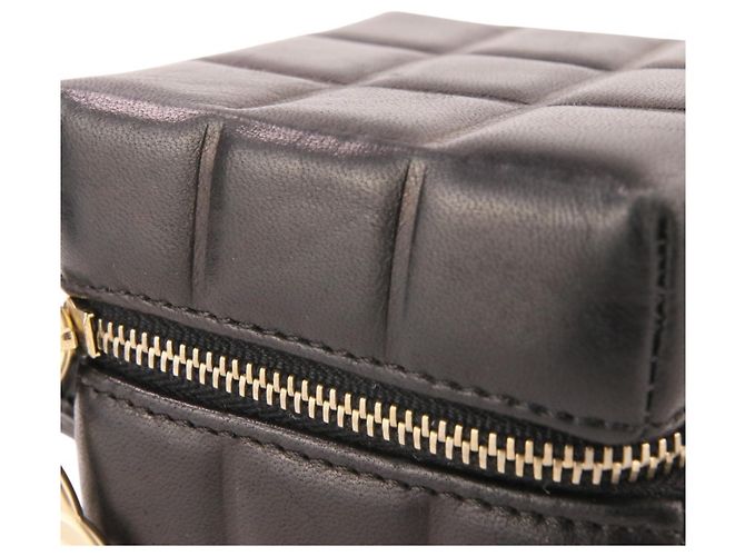 Pochette borsa in pelle nera Chanel Nero - vista 14