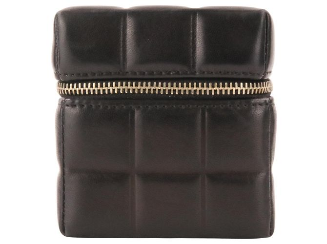 Pochette borsa in pelle nera Chanel Nero - vista 5