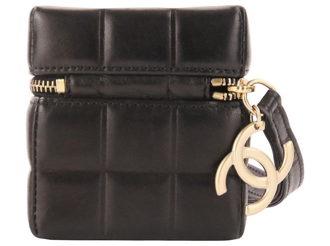 Pochette borsa in pelle nera Chanel Nero - vista 6