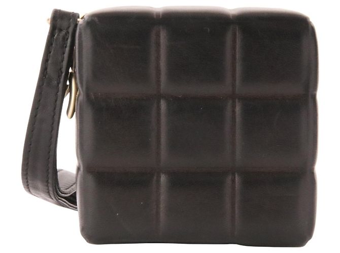 Pochette borsa in pelle nera Chanel Nero - vista 7