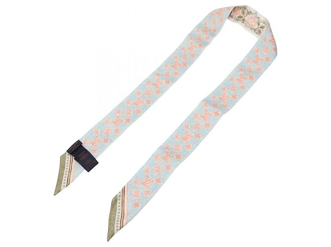 Louis Vuitton Bandeau BB Summer Garden Scarf Blanco Multicolor Caqui - vista 3